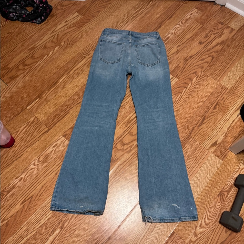 Forever 21 Light Blue Flare Jeans - Picture 2 of 3